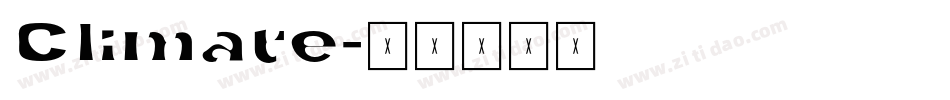 Climate字体转换