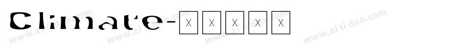 Climate字体转换