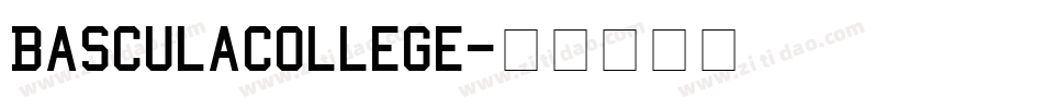 BasculaCollege字体转换