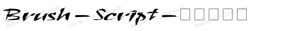 Brush-Script字体转换