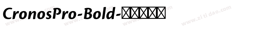 CronosPro-Bold字体转换