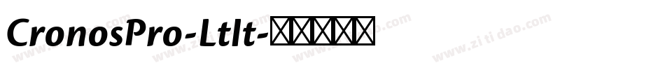 CronosPro-LtIt字体转换