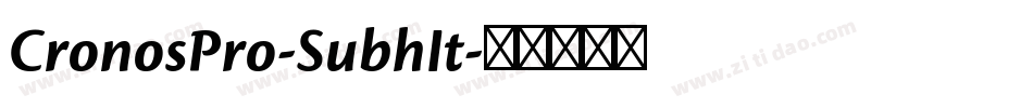 CronosPro-SubhIt字体转换