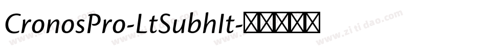 CronosPro-LtSubhIt字体转换