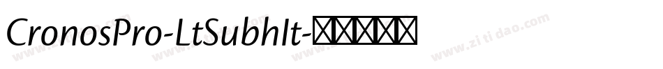 CronosPro-LtSubhIt字体转换