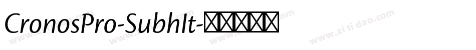 CronosPro-SubhIt字体转换