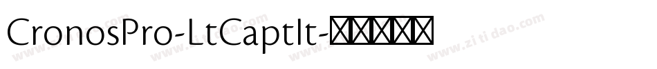 CronosPro-LtCaptIt字体转换
