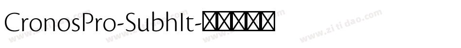 CronosPro-SubhIt字体转换