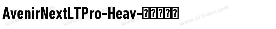 AvenirNextLTPro-Heav字体转换