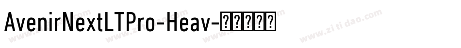 AvenirNextLTPro-Heav字体转换