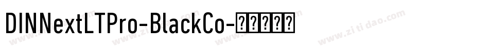 DINNextLTPro-BlackCo字体转换