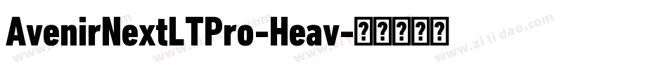 AvenirNextLTPro-Heav字体转换
