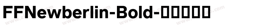 FFNewberlin-Bold字体转换