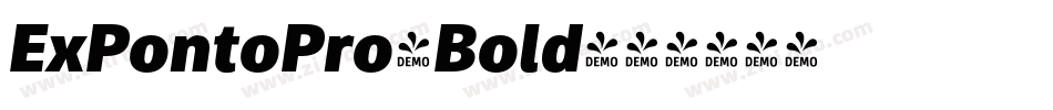 ExPontoPro-Bold字体转换