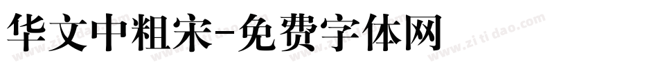 华文中粗宋字体转换