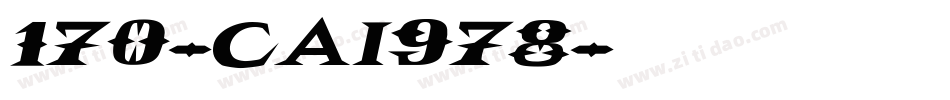 170-CAI978字体转换