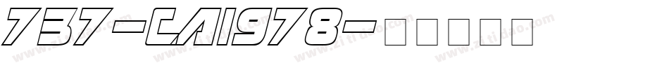 737-CAI978字体转换