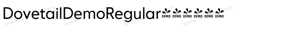 DovetailDemoRegular字体转换