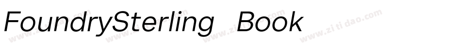 FoundrySterling-Book字体转换