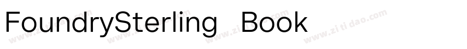 FoundrySterling-Book字体转换