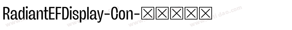 RadiantEFDisplay-Con字体转换