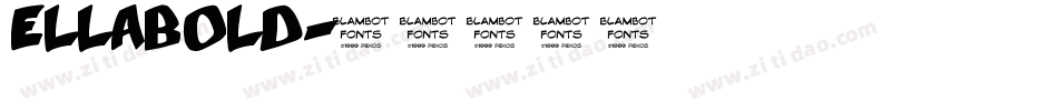 ellabold字体转换