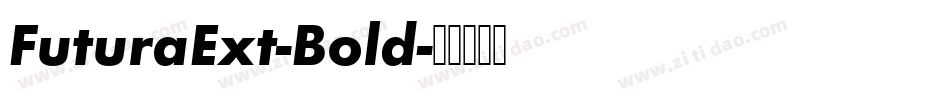 FuturaExt-Bold字体转换
