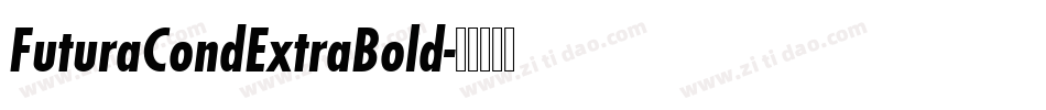 FuturaCondExtraBold字体转换