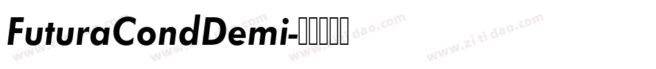 FuturaCondDemi字体转换