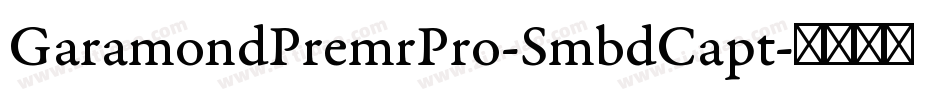 GaramondPremrPro-SmbdCapt字体转换