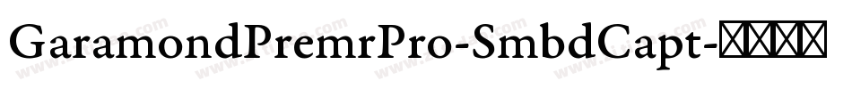 GaramondPremrPro-SmbdCapt字体转换