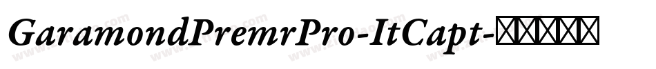 GaramondPremrPro-ItCapt字体转换