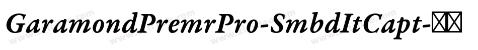 GaramondPremrPro-SmbdItCapt字体转换