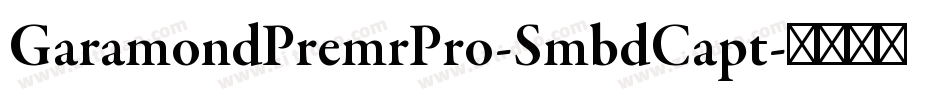 GaramondPremrPro-SmbdCapt字体转换