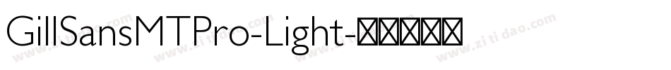 GillSansMTPro-Light字体转换