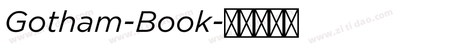 Gotham-Book字体转换