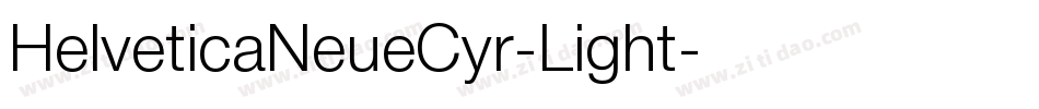 HelveticaNeueCyr-Light字体转换