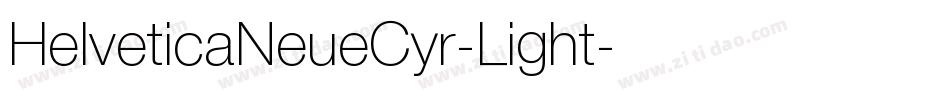 HelveticaNeueCyr-Light字体转换