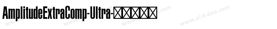 AmplitudeExtraComp-Ultra字体转换