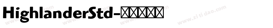 HighlanderStd字体转换