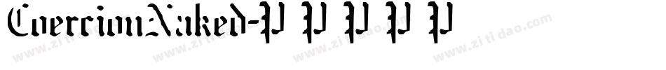 CoercionNaked字体转换