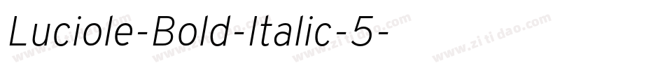 Luciole-Bold-Italic-5字体转换