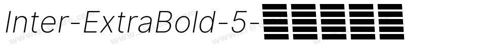 Inter-ExtraBold-5字体转换