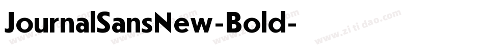 JournalSansNew-Bold字体转换