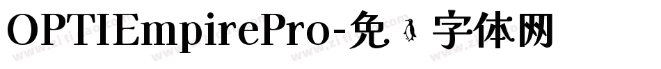 OPTIEmpirePro字体转换