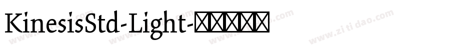 KinesisStd-Light字体转换