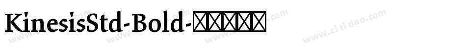 KinesisStd-Bold字体转换