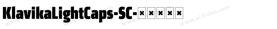 KlavikaLightCaps-SC字体转换