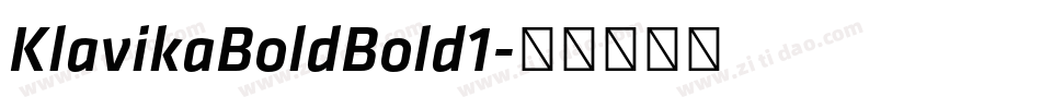 KlavikaBoldBold1字体转换