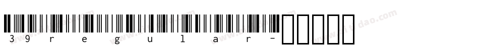 39regular字体转换